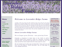 Tablet Screenshot of lavenderridgefarms.com